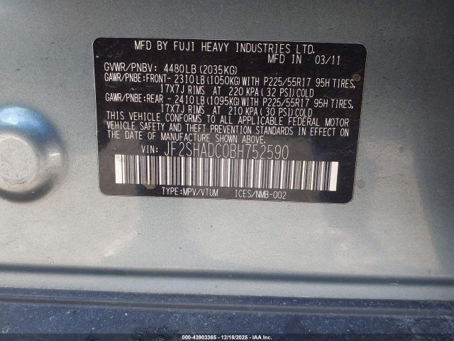 Subaru Forester 2.5x Premium Image 9