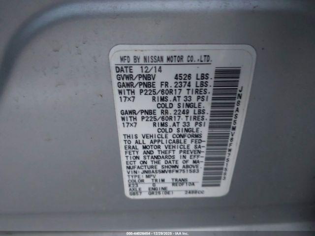 Nissan Rogue S Image 6