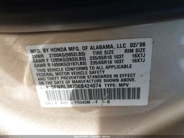 Honda Odyssey Ex-l Image 3